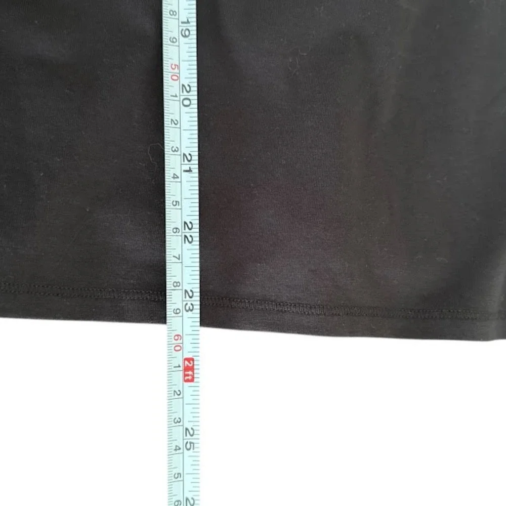 New w/ Tags Everlane Black The Form Funnel‎ Neck Long Sleeve Tee Shirt Womens L